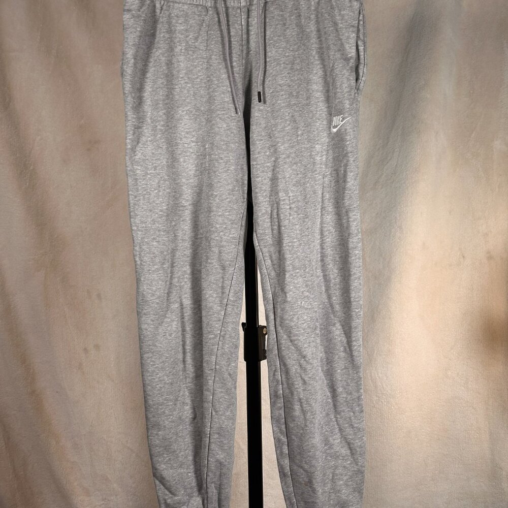 Nike Gray Fleece Jogger Sweatpants - Size Small
